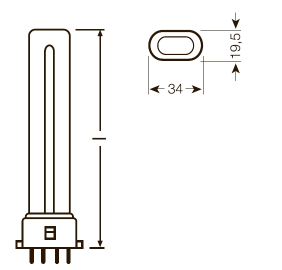 Kupit Lyuminescentnaya Lampa Osram Dulux S E 9w 840 4p 2g7 Art 147142956 V Minske